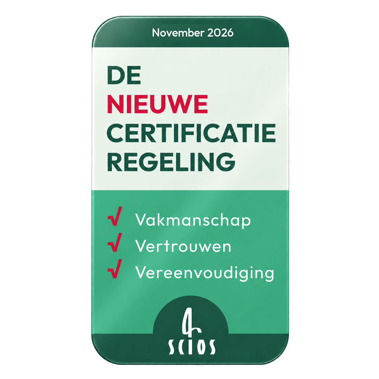 Campagnebeeld De Nieuwe Certificatieregeling, vanaf november 2026